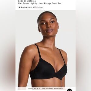 Victoria's Secret Black Seamless T-Shirt Bra - 34DD